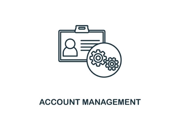 Account Management Icon: Graphics and Icons for Design Projects