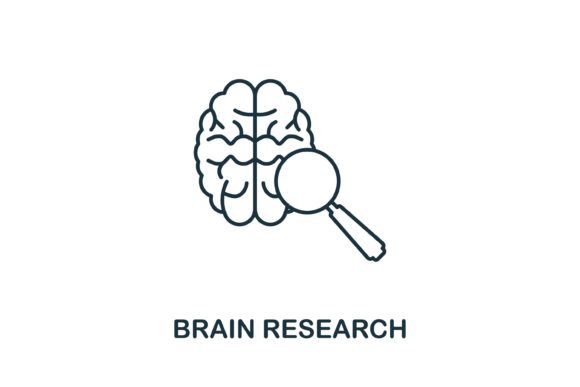 Brain Research Icon Graphics