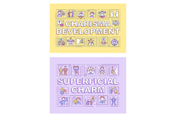 Charisma Development Word Concept Banner: Graphics & Graphic Templates