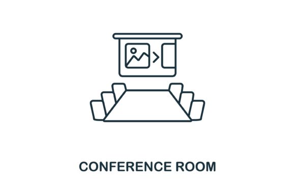 Conference Room Icon: Graphics and Icons for Branding