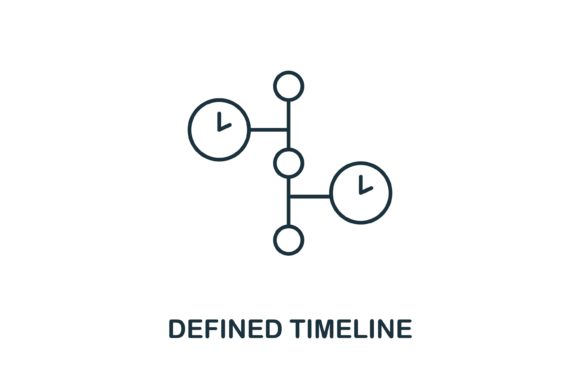 Defined Timeline Icon Graphics and Icons