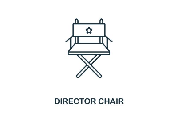 Director Chair Icon: Graphics and Icons for Creative Design