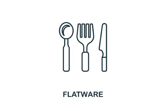 Flatware Icon for Graphics and Icons