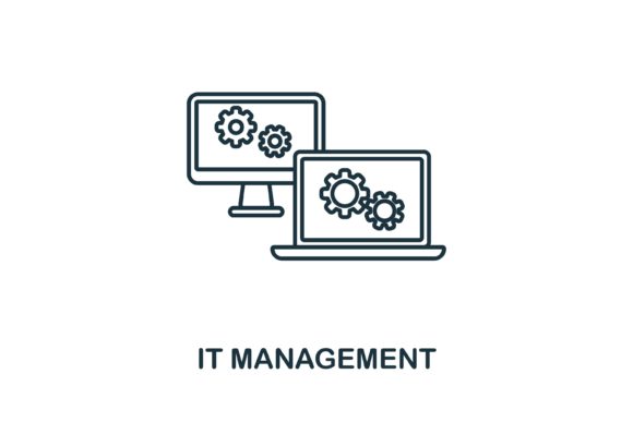 It Management Icon: Graphics and Icons for Modern Design