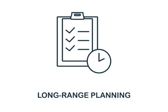 Long-Range Planning Icon Graphics