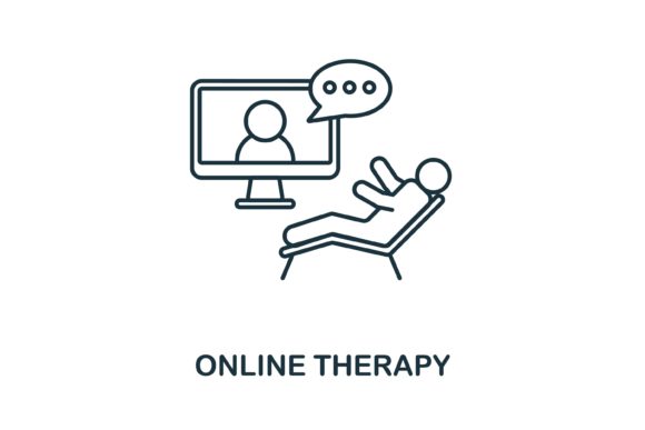 Online Therapy Icon: Graphics and Icons for Branding