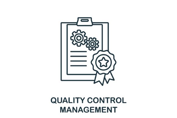 Quality Control Management Icon Graphics