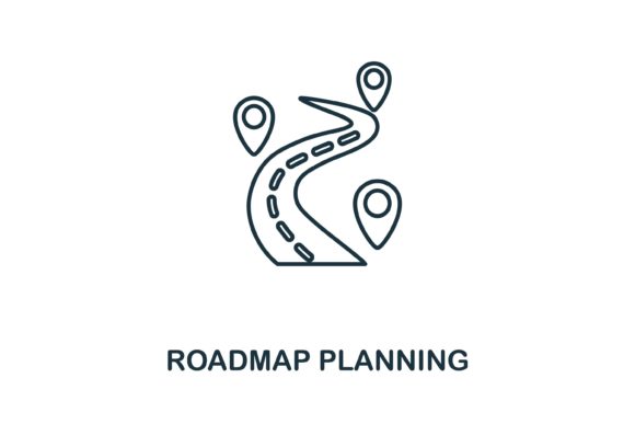 Roadmap Planning Icon: Graphics and Icons for Branding