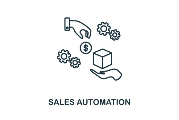 Sales Automation Icon for Graphics and Icons
