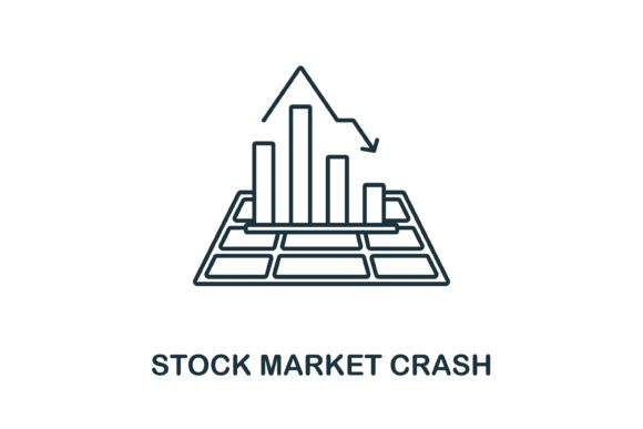 Stock Market Crash Icon: Graphics and Icons for Real Projects