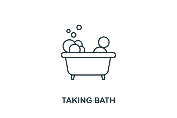 Taking Bath Icon: Graphics and Icons for Local Branding