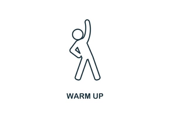 Warm Up Icon: Graphics and Icons for Creative Design